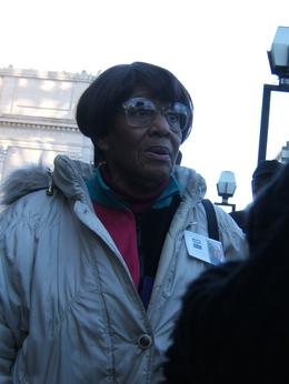 Josie Woods rides the bus all the time, not just this Thursday morning. She takes CT Transit from her home on Shelton Avenue in Hamden to downtown New Haven shops, to the mall in Milford, and to Wal-Mart on Route 80.