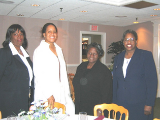 Curlena McDonald, president and co-founder of Granville Acadmey, with treasurer Florita Gillespie, Administrator Loria Jones, and Parents Association Vice-President Felicia Williams.