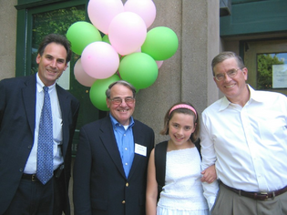 Josh Teplitzky, Dick Grossi, Jim Alexander and daughter.