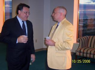 Sergi with Coalition member and former Register Features Editor Rick Sandella.