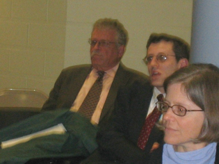 United Way's Jack Healy, RGP's Pete Stein, and Yale's Cynthia Farrar.